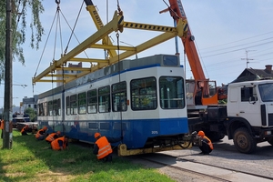 Новини Вінниці / До Вінниці приїхав черговий швейцарський трамвай Tram 2000