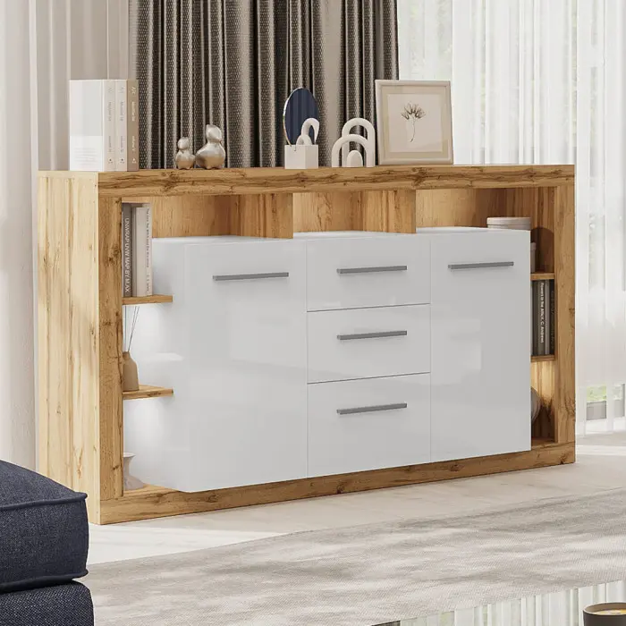 комод білий глянець