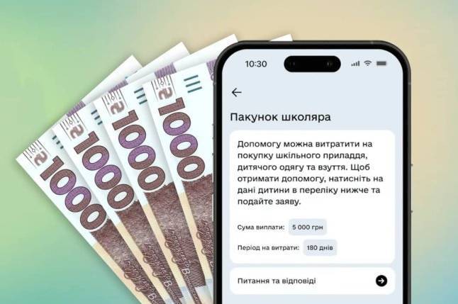 Пакунок школяра 2026: Оформити допомогу в Дії легко!