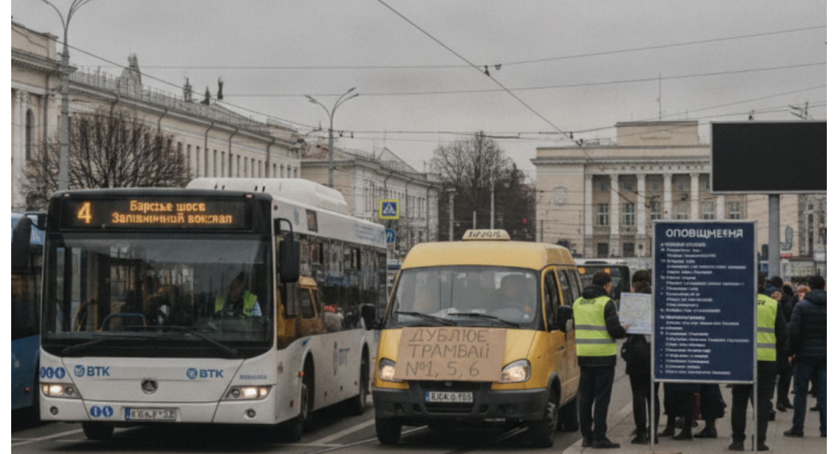 Вінниця: Резервний транспорт під час знеструмлень – готова схема на випадок атак.